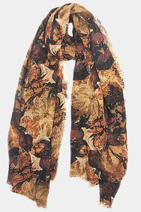 Digital Look Painted Flowers (SE-1913_Black)